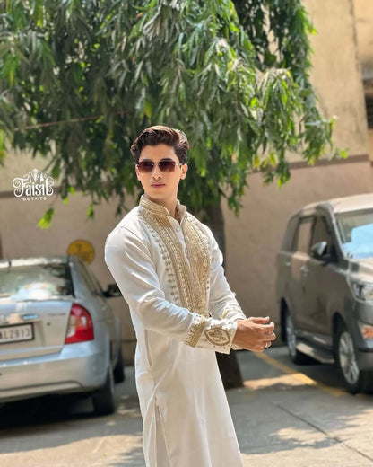 Designer Luxury Embroidered Kurta With Pant Set